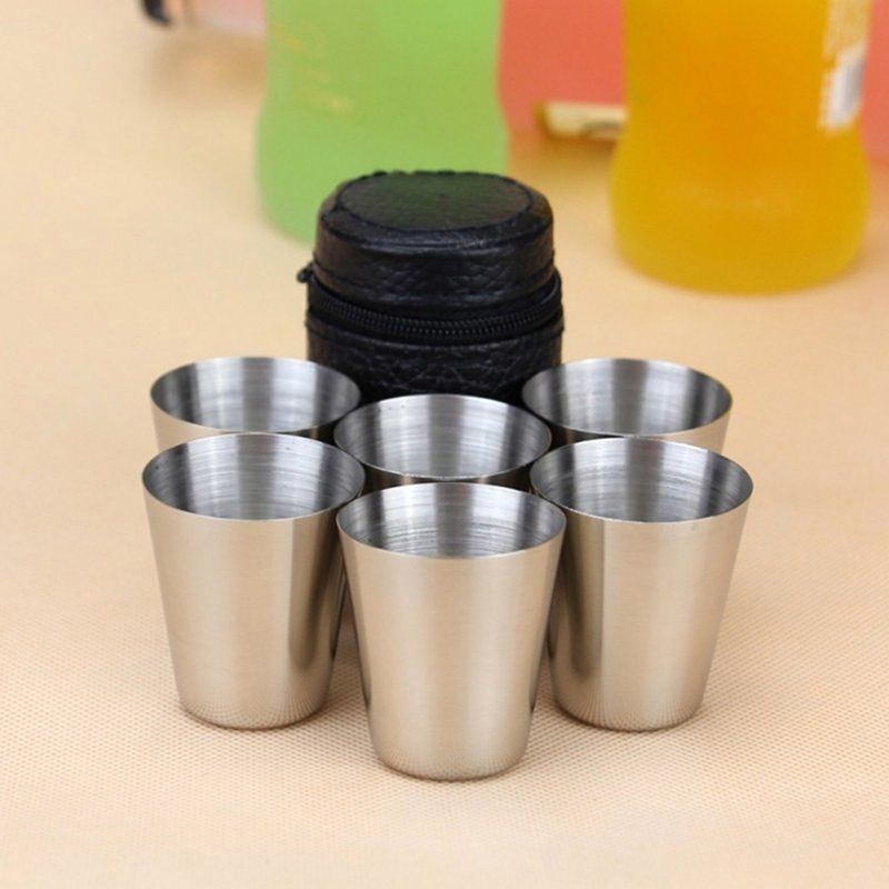 Coffee Equipment Camping - 4/6Pcs Stainless Steel Cups Mini Shot