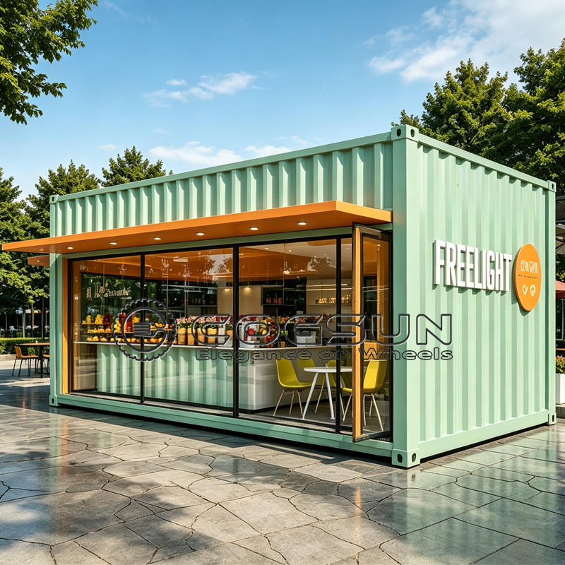 Coffee Equipment Stores - COGSUN Modern Container Commercial Store Outdoor
