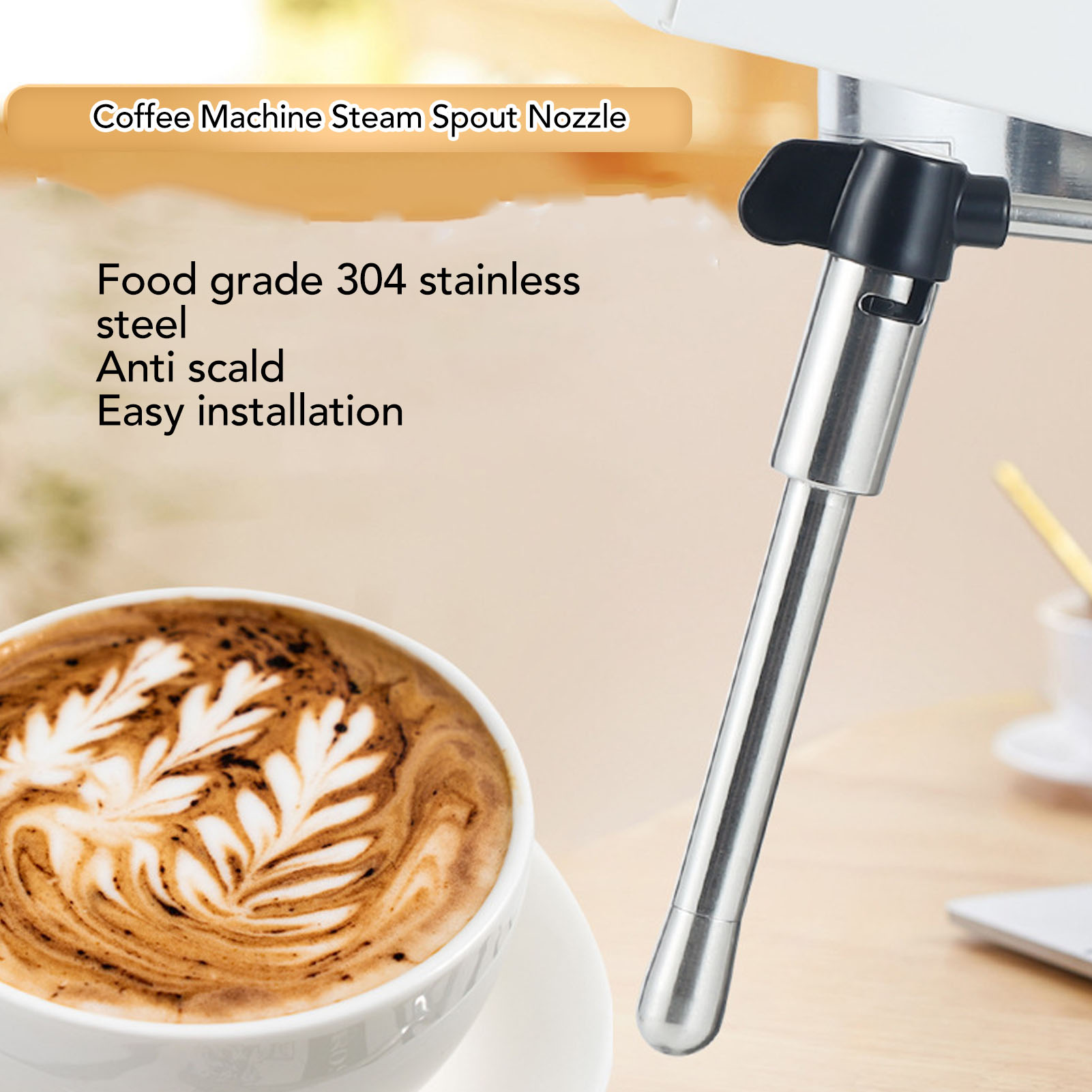 Steam Wand Tip - Coffee Machine Steam Wand Stainless Steel