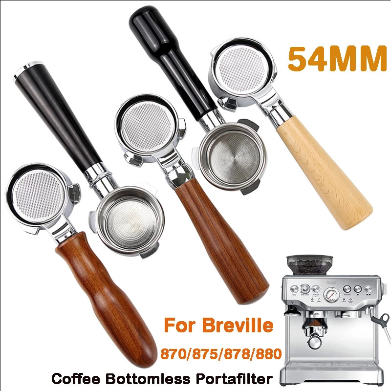 Naked Portafilter Bottomless - Stainless Steel Breville 54mm Coffee Bottomless