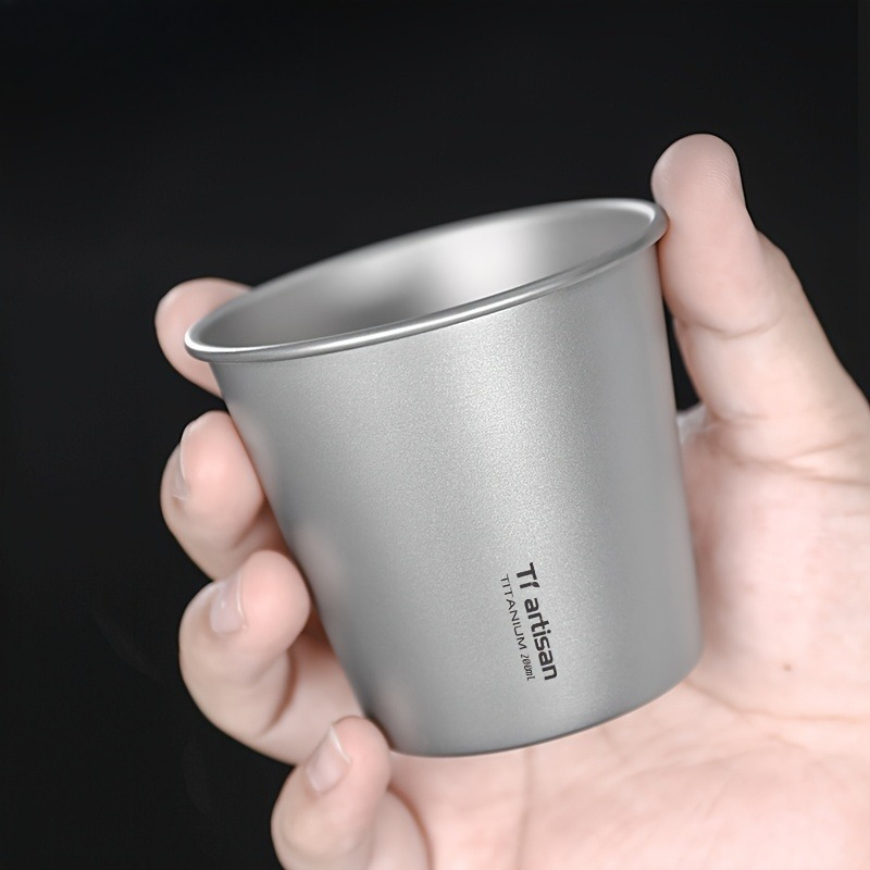 Coffee Equipment Camping - 200ml Titanium Single-layer Outdoor Camping Cup