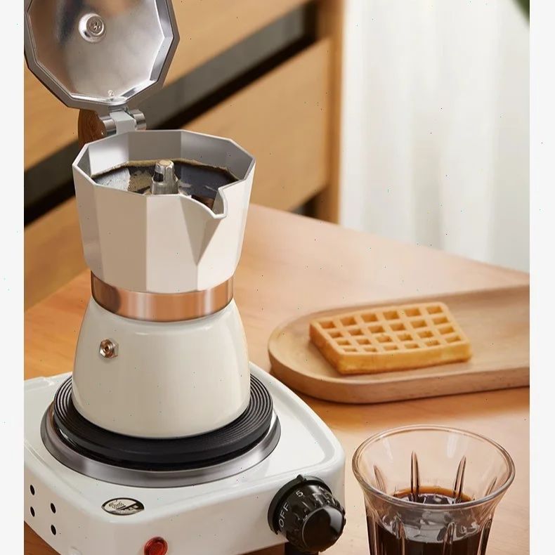 Coffee Equipment Wholesale - Round-bottomed Moka Pot Single Valve Small