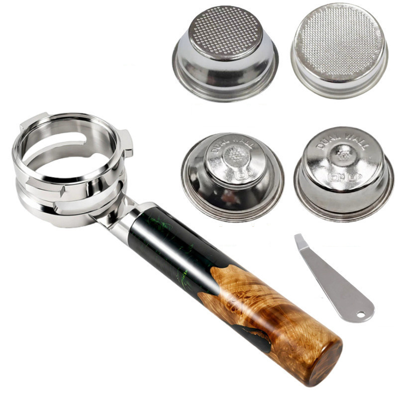 Stainless Steel Flat Place 54m - огляд і ціна Naked Portafilter Bottomless