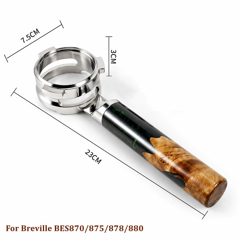 Stainless Steel Flat Place 54m - огляд і ціна Naked Portafilter Bottomless