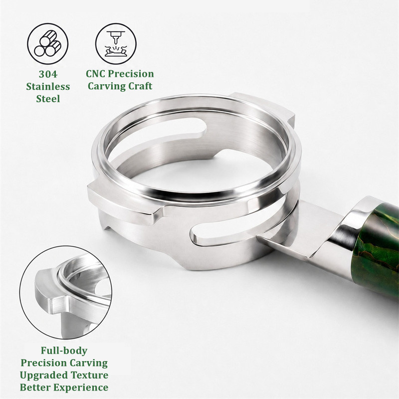 Stainless Steel Flat Place 54m - огляд і ціна Naked Portafilter Bottomless