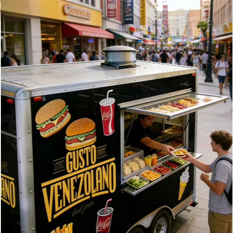 Square-shaped Restaurant Equip - огляд і ціна Mobile Coffee Van Equipment