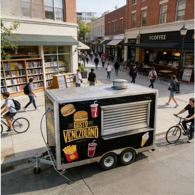 Square-shaped Restaurant Equip - огляд і ціна Mobile Coffee Van Equipment