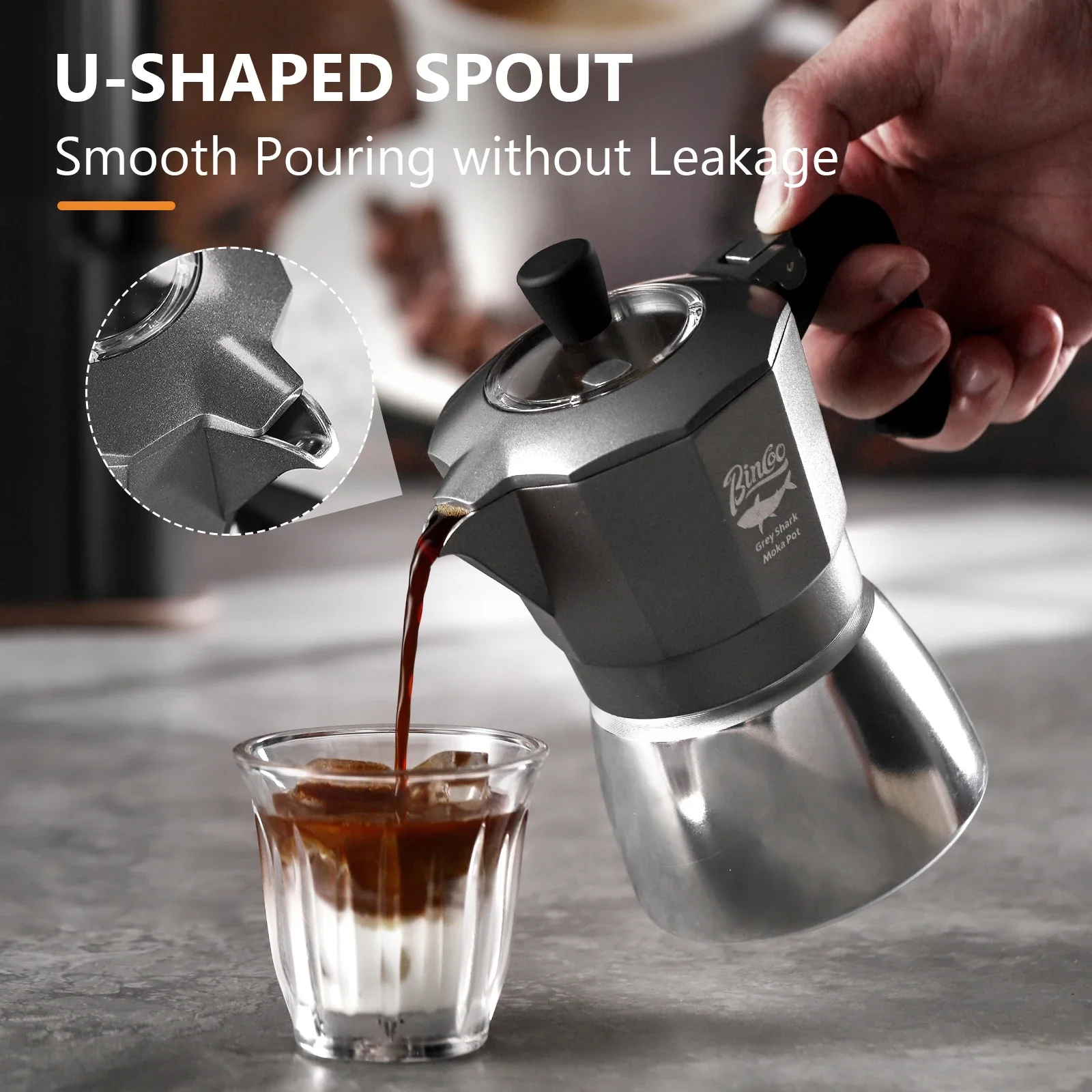 Bincoo 2 Cups Double Valve Mok - огляд і ціна Coffee Equipment Wholesale