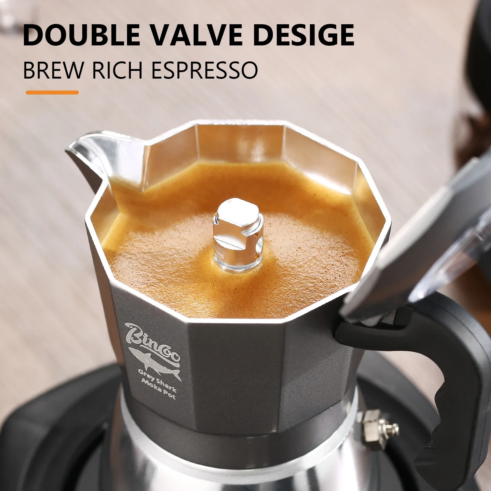 Bincoo 2 Cups Double Valve Mok - огляд і ціна Coffee Equipment Wholesale