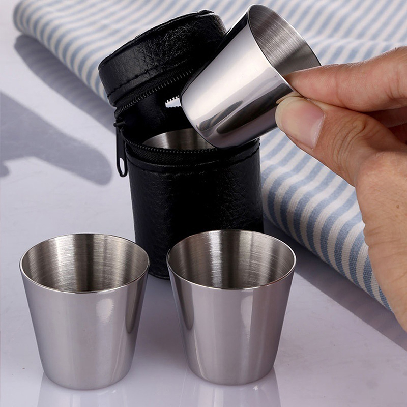 4/6Pcs Stainless Steel Cups Mi - огляд і ціна Coffee Equipment Camping