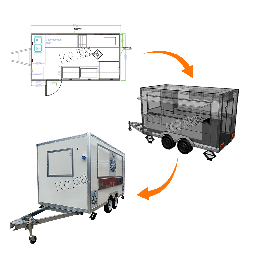 Custom Big Coffee Van Mobile F - огляд і ціна Mobile Coffee Van Equipment