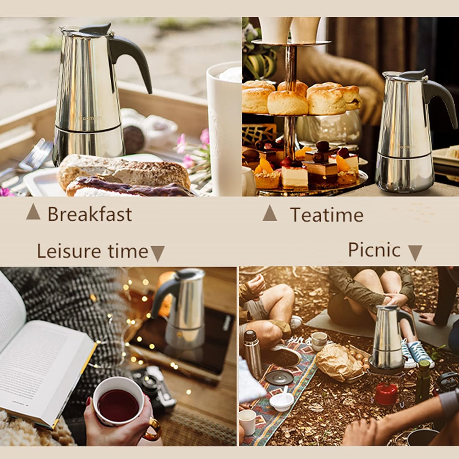 4/6/9 Cups Moka Pot Caffe Mach - огляд і ціна Coffee Equipment Wholesale