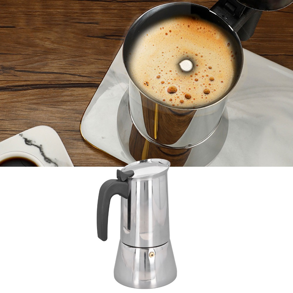 Stainless Steel Moka Pot Large - огляд і ціна Coffee Equipment Wholesale