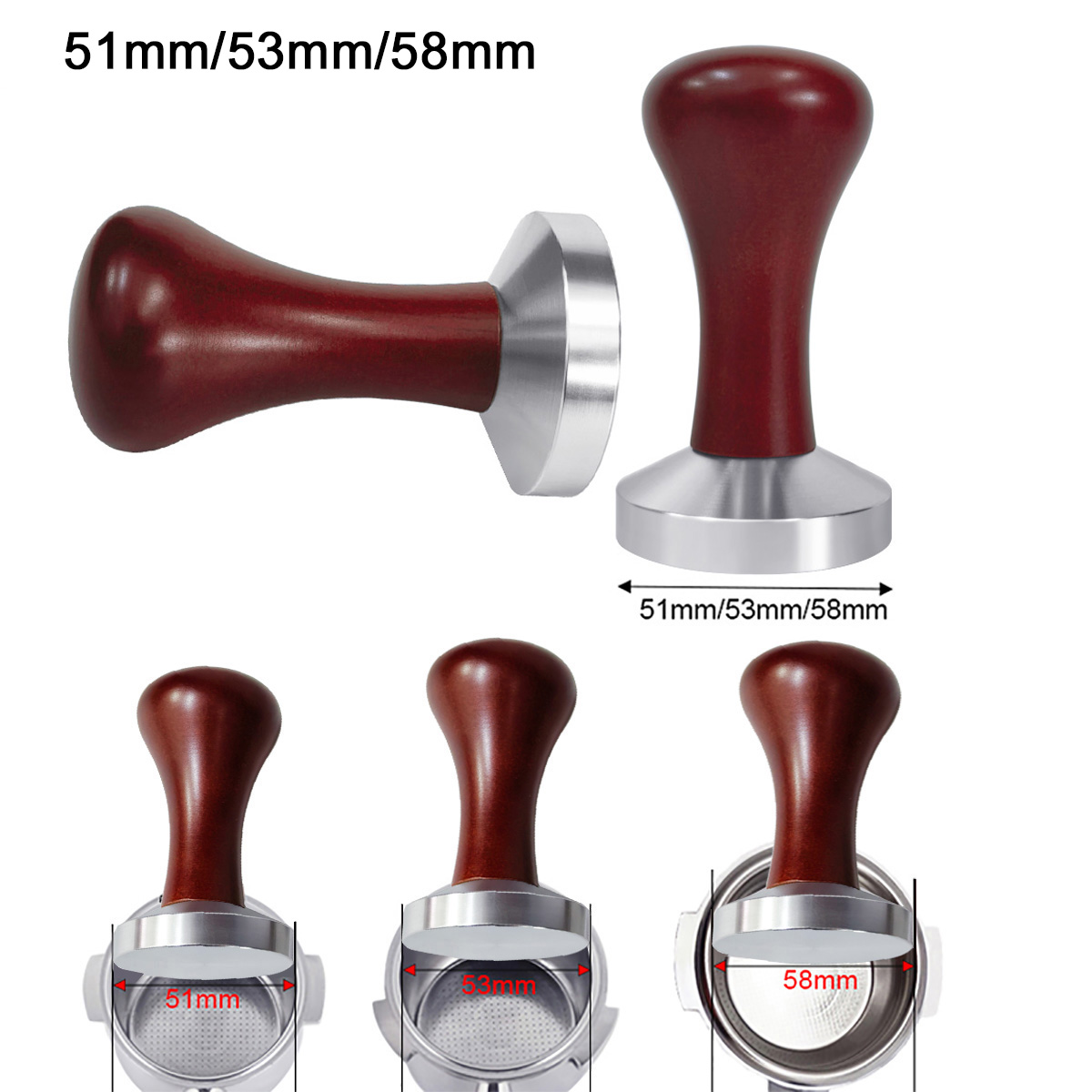 51mm 53mm 58mm Espresso Tamper - огляд і ціна Espresso Tamper Set