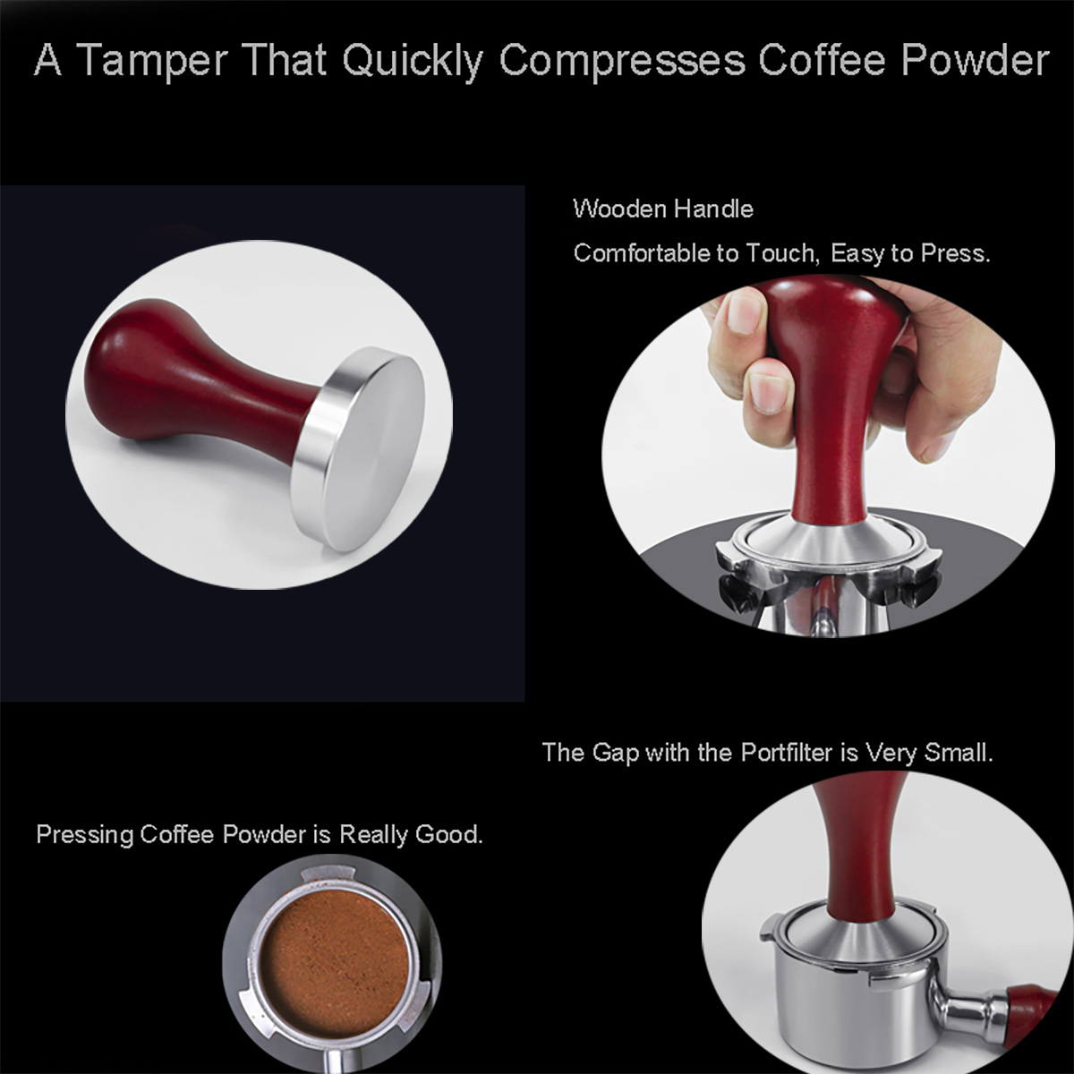 51mm 53mm 58mm Espresso Tamper - огляд і ціна Espresso Tamper Set