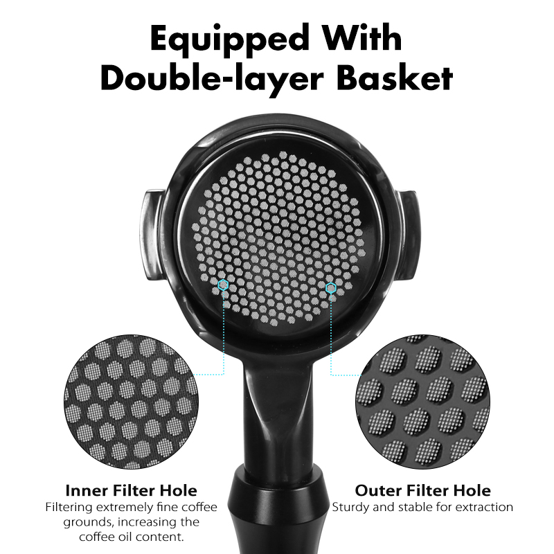 AliKisscafe 58mm Coffee Bottom - огляд і ціна Naked Portafilter Bottomless
