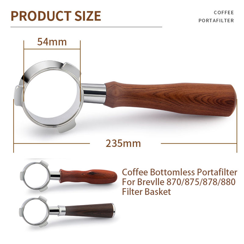 Stainless Steel Breville 54mm  - огляд і ціна Naked Portafilter Bottomless