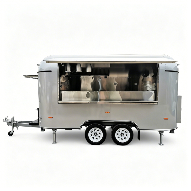 Food Cart Mobile Trailer Custo - огляд і ціна Mobile Coffee Van Equipment