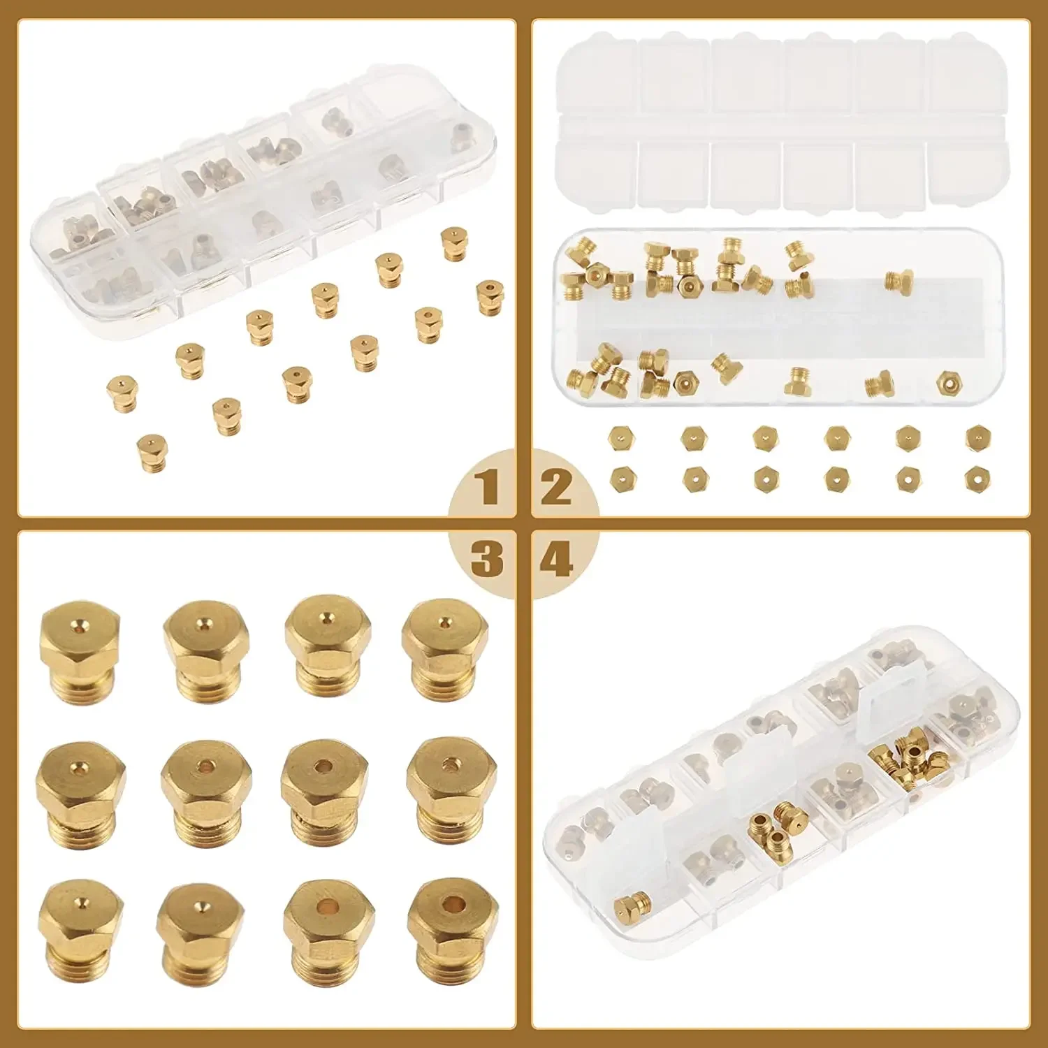 36pcs/1box Solid Brass LP Gas  - огляд і ціна Steam Wand Tip