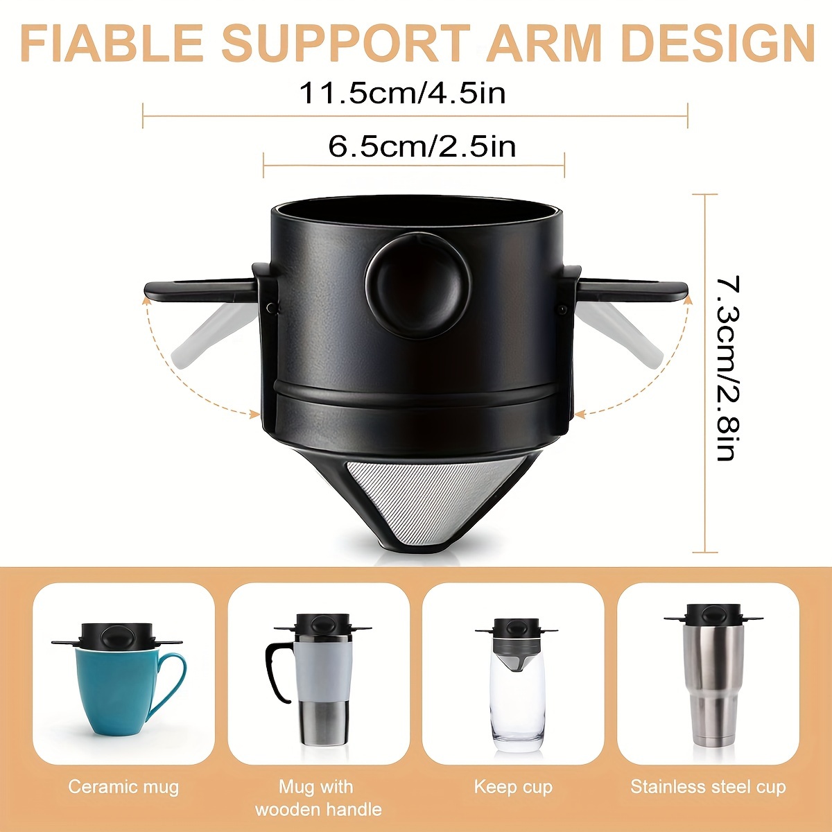 Coffee Filter Cup Portable Reu - огляд і ціна Coffee Equipment Camping